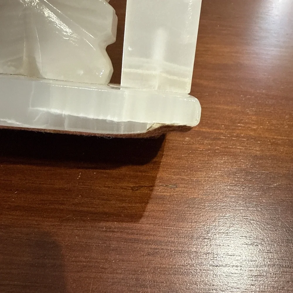 Pair of Southwestern ONYX BOOKENDS Cactus + Men w/Sombreros